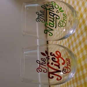 Hallmark stemless wine glasses
